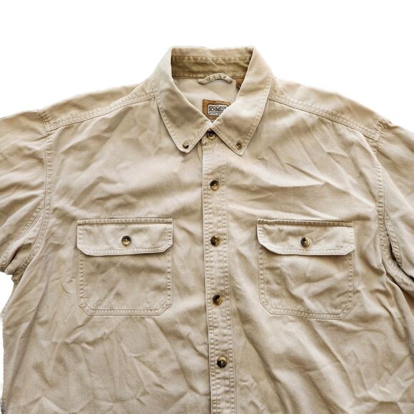 Schmidt Shirt Men XL Button Down Workwear Chore Utility Outdoors Rugged Gorpcore - Picture 2 of 12
